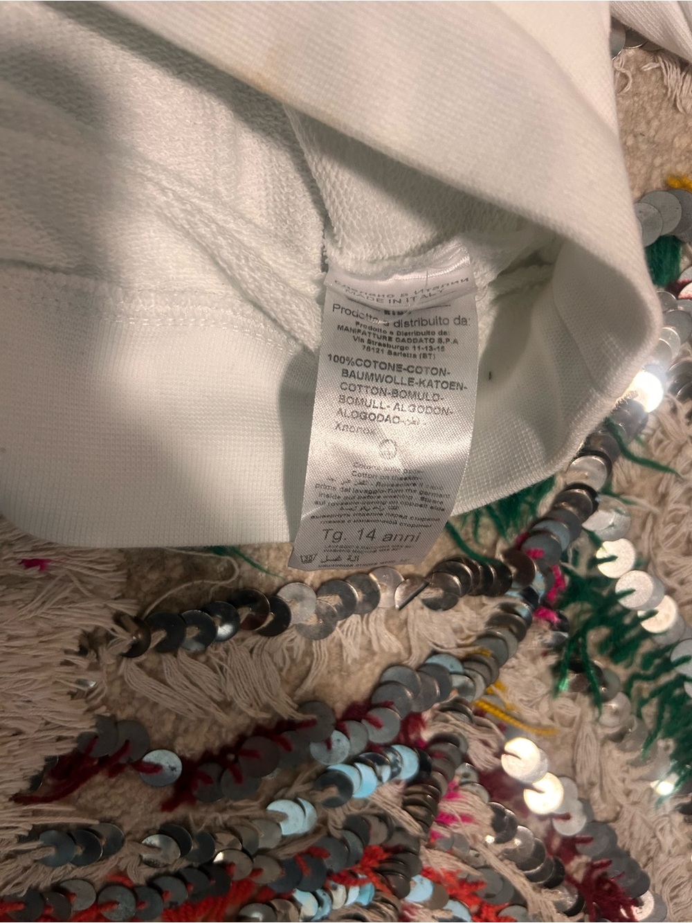 MSGM RUFFLE TRIM SWEATSHIRT - Picture 3 of 4